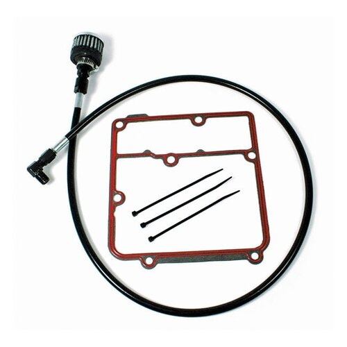 Feuling Oil Tank Breather Kit | 99-05 Dyna(NU) | Polished Cap or Black Cap