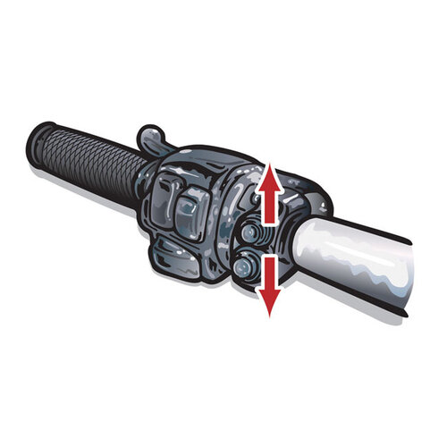 Legend Suspension Lenker-Bedienschalter-Baugruppe | Chrom