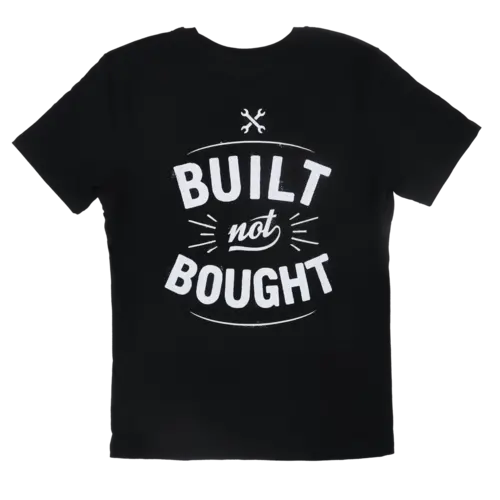 MCU T-Shirt Built Not Bought | Zwart