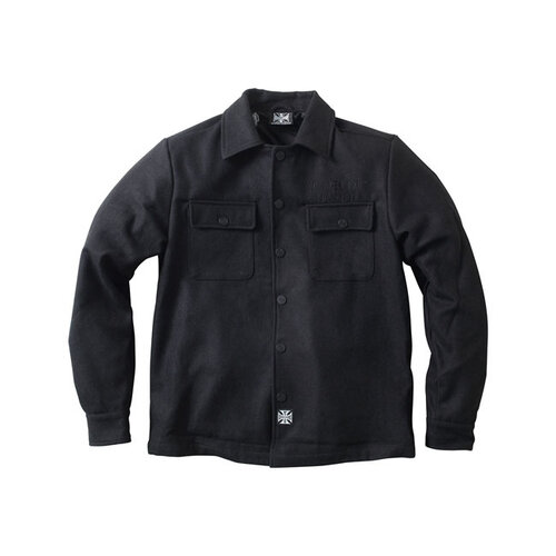 West Coast Choppers Met Wol Gevoerd Geruit Overhemd | Zwart | Kies De Maat