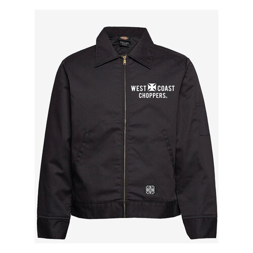West Coast Choppers Lined Block Work Jacket | Black | Choose Size