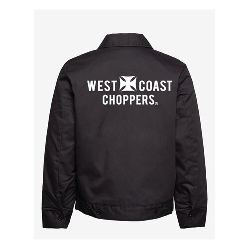 West Coast Choppers Gefütterte Block-Arbeitsjacke | Schwarz | Größe Auswählen