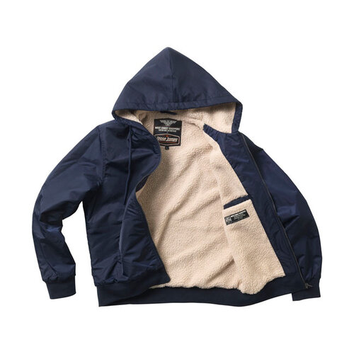 West Coast Choppers BFU Sherpa-Nylonjacke | Marineblau | Größe Auswählen