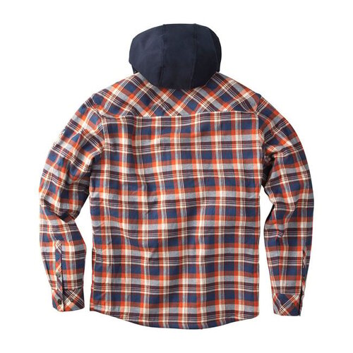 West Coast Choppers Met Sherpa Gevoerd Flanellen Jack | Bruin/Oranje | Kies De Maat