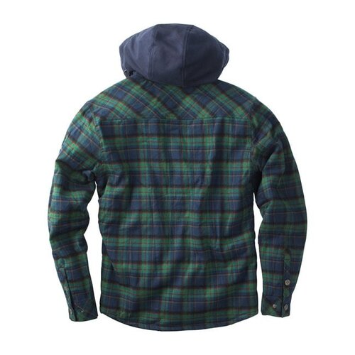 West Coast Choppers Sherpa-Gefütterte Flanelljacke | Blau/Grün | Größe Auswählen