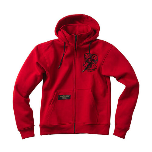 West Coast Choppers OG ATX Zip Hoodie | Rot | Größe Auswählen