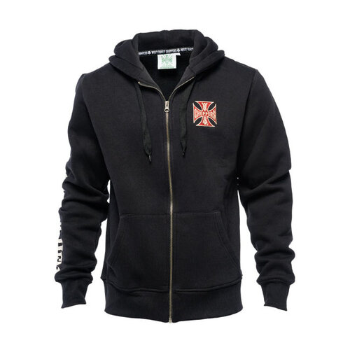 West Coast Choppers Sweat À Capuche Zippé EL Diablo | Noir | Choisir La Taille