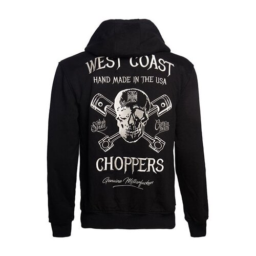West Coast Choppers Sweat À Capuche Zippé Haute Vitesse | Noir | Choisir La Taille