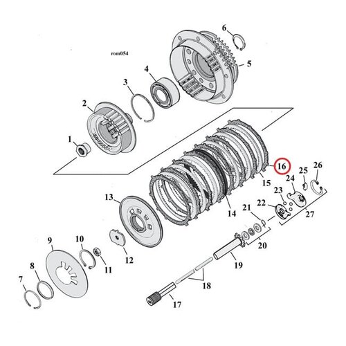 Alto Clutch Plate Set | Red Eagle