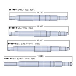 4-Speed Transmission Mainshaft