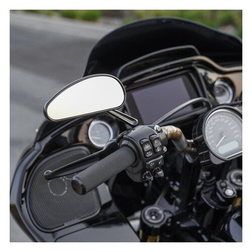Arlen Ness Downdraft Forged Mirror Set | All Black
