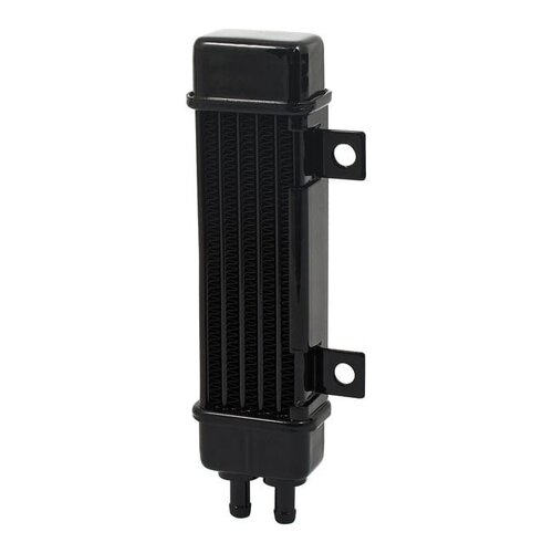 Vertical Oil Cooler | 6-Row Slim Line | Black