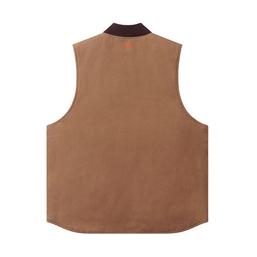 West Coast Choppers Heavy Duty Work Vest Frontier | Brown | Choose Size