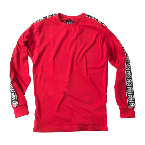 West Coast Choppers Geklebtes Langarmshirt | Rot | Größe Auswählen