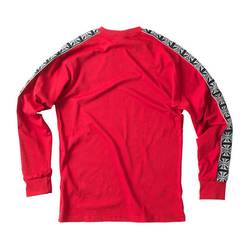 West Coast Choppers Manches Longues Scotchées | Rouge | Choisir La Taille