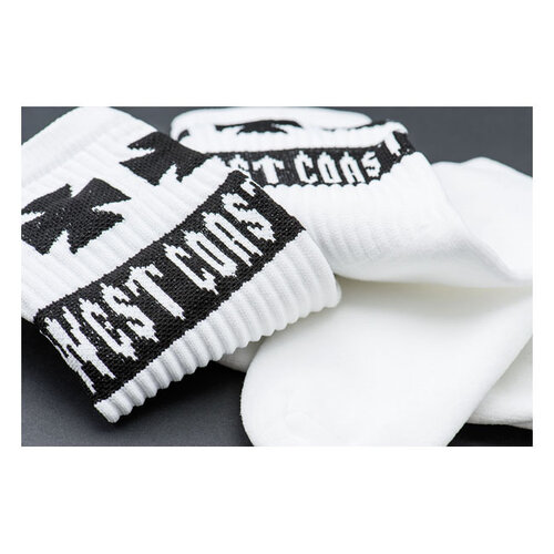 West Coast Choppers Chaussettes À Logo Tube | Blanc Froid | Choisir La Taille