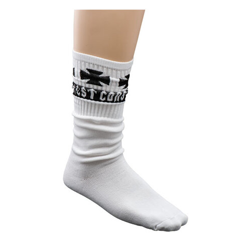 West Coast Choppers Chaussettes À Logo Tube | Blanc Froid | Choisir La Taille