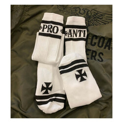 Chaussettes Hautes Pro-Anti | Blanc | Choisir La Taille