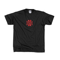 OG Klassisches T-Shirt | Schwarz/Rot | Größe Auswählen