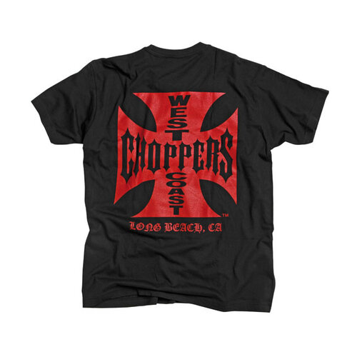 West Coast Choppers OG T-Shirt Classique | Noir/Rouge | Choisir La Taille