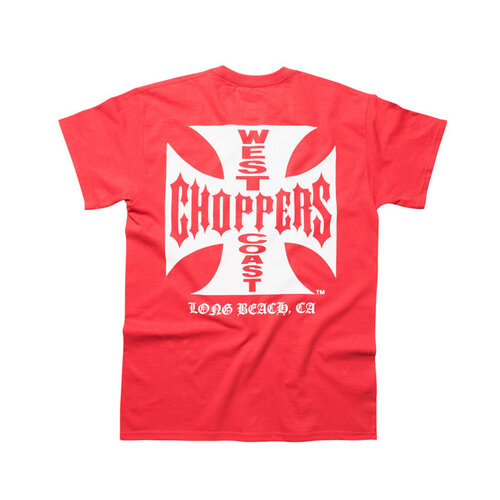 West Coast Choppers OG Klassisches T-Shirt | Rot | Größe Auswählen