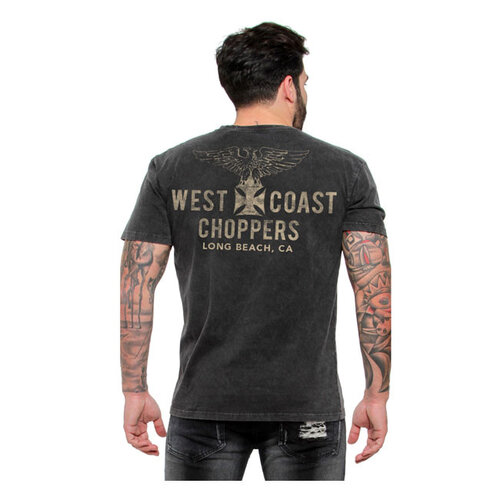 West Coast Choppers Adler Vintage T-Shirt | Schwarz | Größe Auswählen