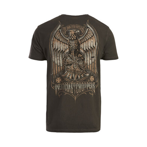 West Coast Choppers Teinture À L’Huile Pour T-Shirt Eagle Crest | Anthracite | Choisir La Taille