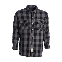 Chemise En Flanelle D'Équitation Dominator Ce Appr. | Gris/Noir | Choisir La Taille