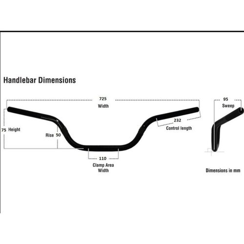 Renthal Ultra Low Bar Black