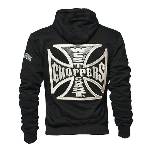 West Coast Choppers Sweat À Capuche Zippé À Panneau Classique OG | Noir | Choisir La Taille
