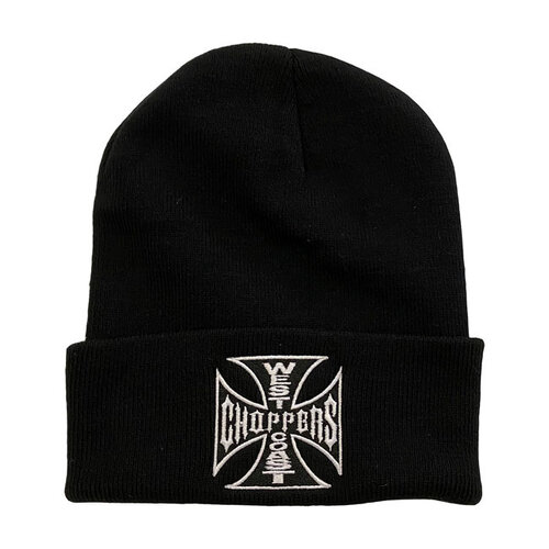 West Coast Choppers OG Roll-Up Beanie | Black Or Grey Melange Or Navy Or Dark Olive Or Dark Orange
