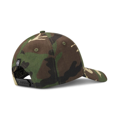West Coast Choppers OG Cross Ripstop Roundbill-Hoed Woodland | Camouflage
