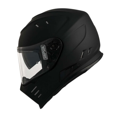 Simpson Venom-Helm | Mat Zwart | Kies Maat