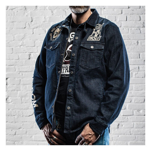 Holy Freedom Genoa Stampato Jacket | Denim | Choose Size