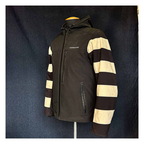 Holy Freedom Prison Softshell Jacket | White/Black | Choose Size