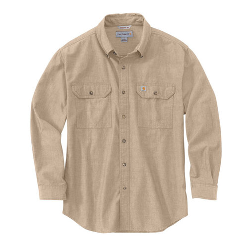 Carhartt Chambray-Shirt | Donkerbruin Chambray | Kies Maat