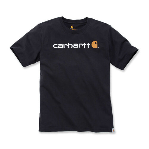 Carhartt Core Logo T-Shirt S/S | Schwarz | Wählen Sie Größe