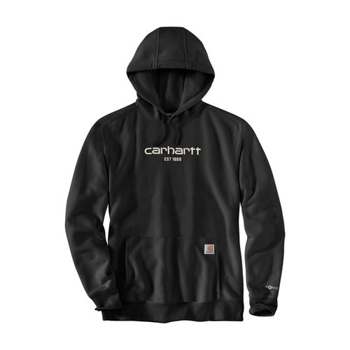 Carhartt Kapuzenpullover Mit Logo-Grafik | Schwarz | Wählen Sie Größe