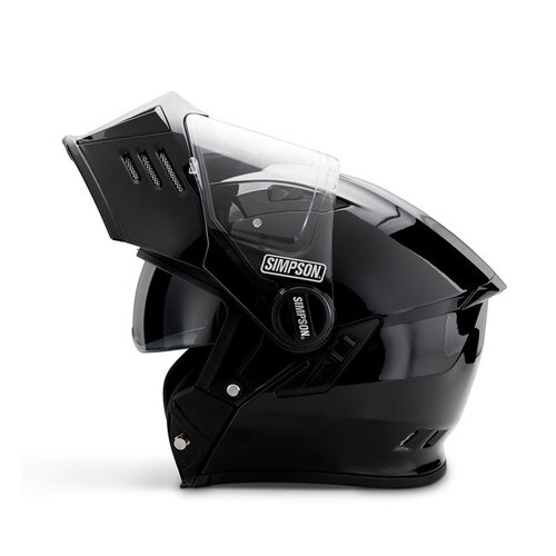 Simpson Donkere Helm | Zwart Metaal | Kies Maat