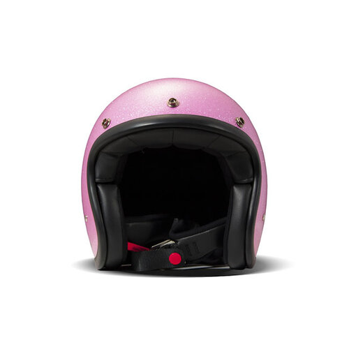 DMD Casque Rétro | Rose Pailleté | Choisissez La Taille