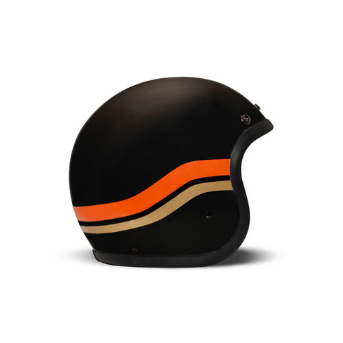 DMD Retro-Helm | Stern Mattschwarz | Wählen Sie Die Größe
