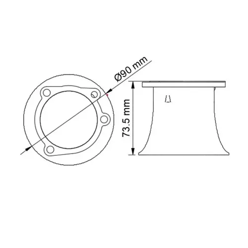 RMR Harley CV 1988-2006 Pile de vélocité pour mégaphone