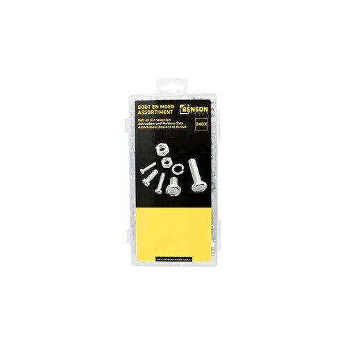 Benson Tools Bolt- and nut selection 240 pcs