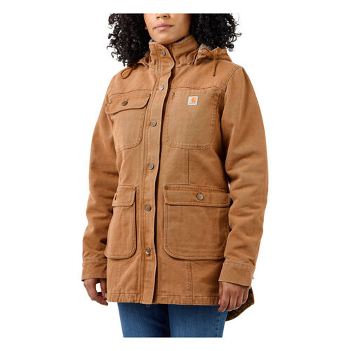 Carhartt Losvallende Verweerde Eendjas Dames | Bruin | Kies Maat