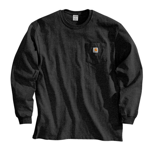 Carhartt Taschen-Longsleeve | Schwarz | Wählen Sie Größe