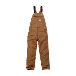 Relaxed Fit Duck Bib Overall | Brown | Choose Size