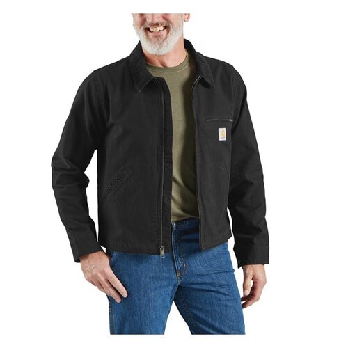 Carhartt Relaxed Fit Duck Detroit Jacke | Schwarz | Wählen Sie Größe