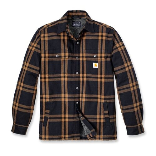 Carhartt Relaxed Fit Flannel Sherpa-Lined Shirt Jack | Black | Choose Size