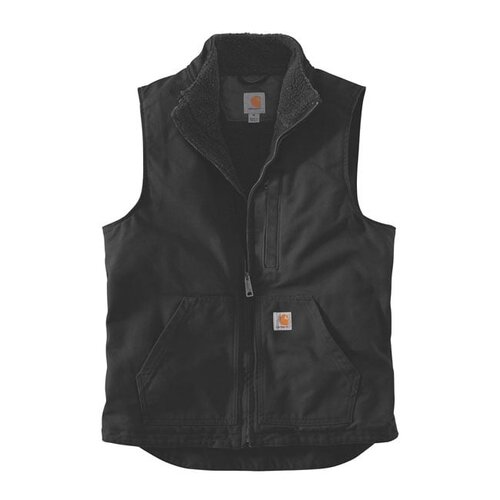 Carhartt Gilet À Col Montant Doublé Sherpa | Noir | Choisissez La Taille