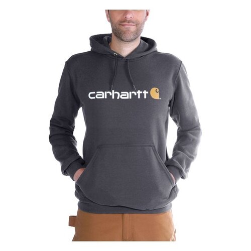 Carhartt Hoodie Met Kenmerkend Logo | Koolstofheide | Kies Maat